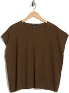 Eileen Fisher Boxy Organic Linen & Cotton Sweater