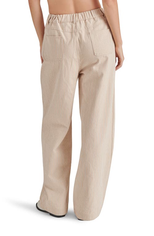 STEVE MADDEN STEVE MADDEN MINORCA STRIPE DRAWSTRING COTTON PANTS