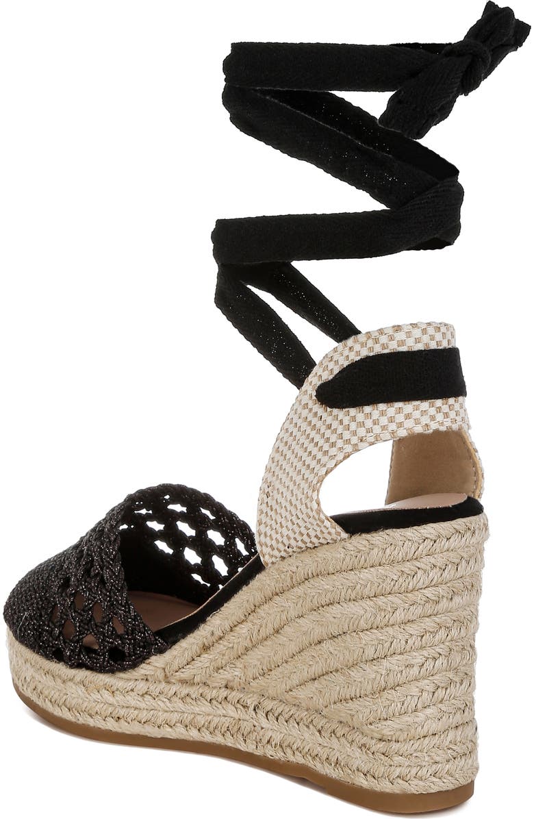 LONDON RAG Sea Breeze Espadrille Platform Wedge Pump, Alternate, color, Black