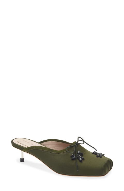 Embellished Pointe Mule Pump