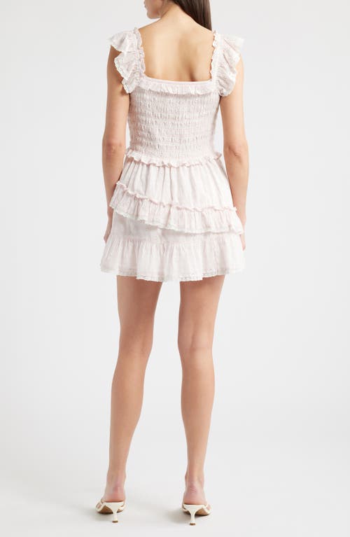 Loveshackfancy Eyelet Ruffle Minidress