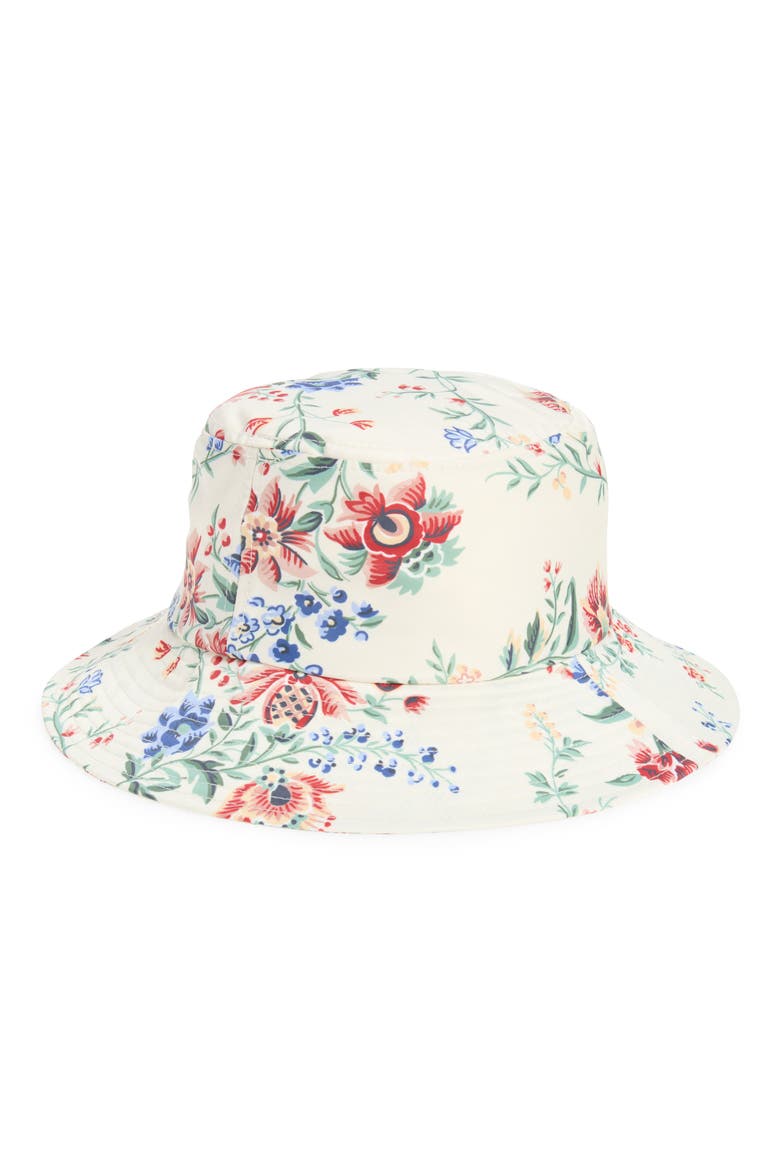 Ivy Bucket Hat, Main, color, CREAM VINE FLORAL