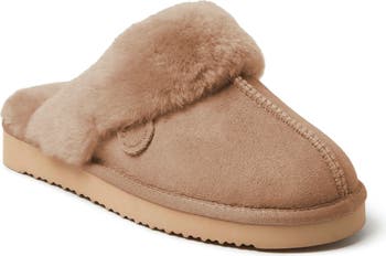 The Original Dearfoam Size 8 Chestnut Tan White Fur Color Lined High Top Slipper Dearfoams Woman main image 4