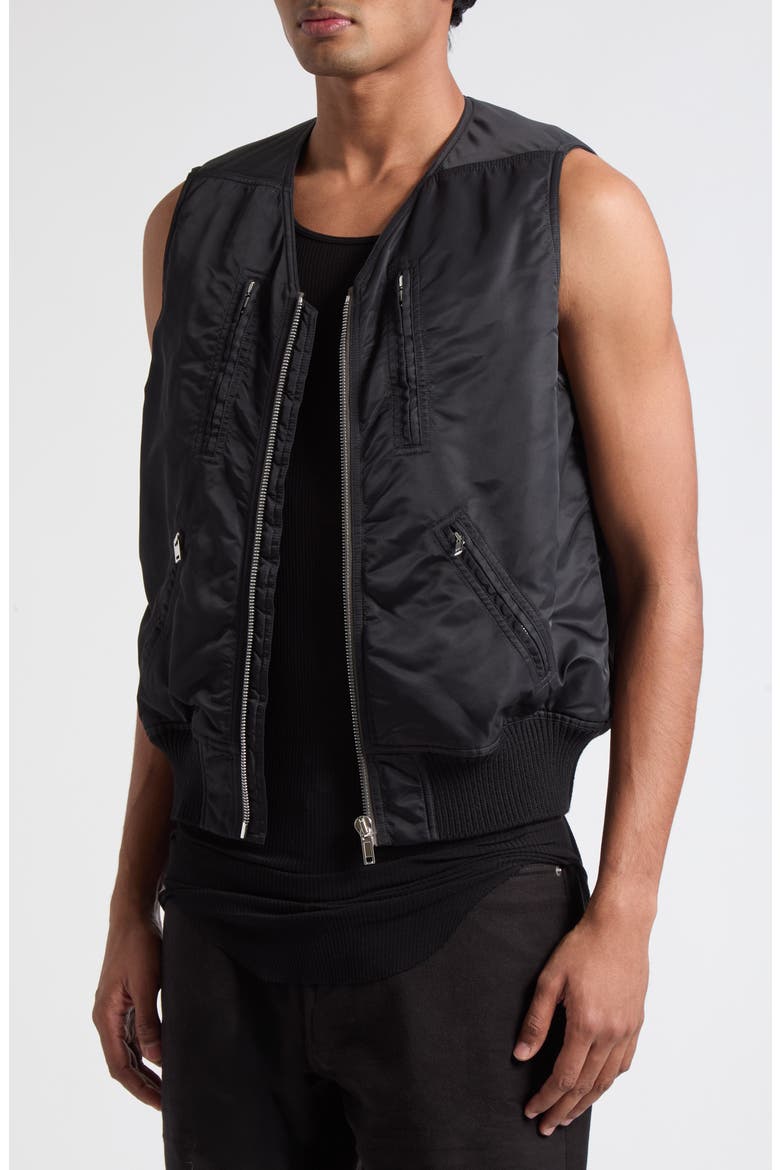 Tower Two-Piece Nylon Bomber Jacket, Alternate, color, BLACK