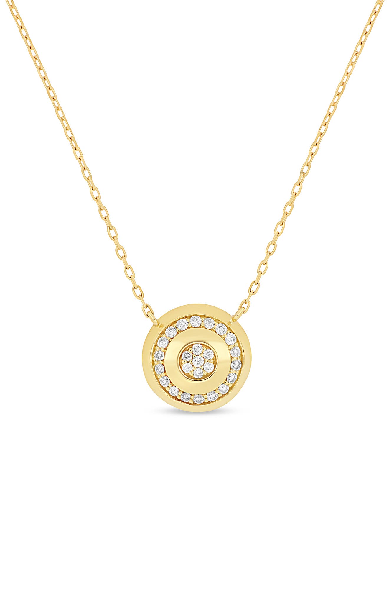 Bony Levy Icon 18K Yellow Gold Diamond Medallion Pendant Necklace