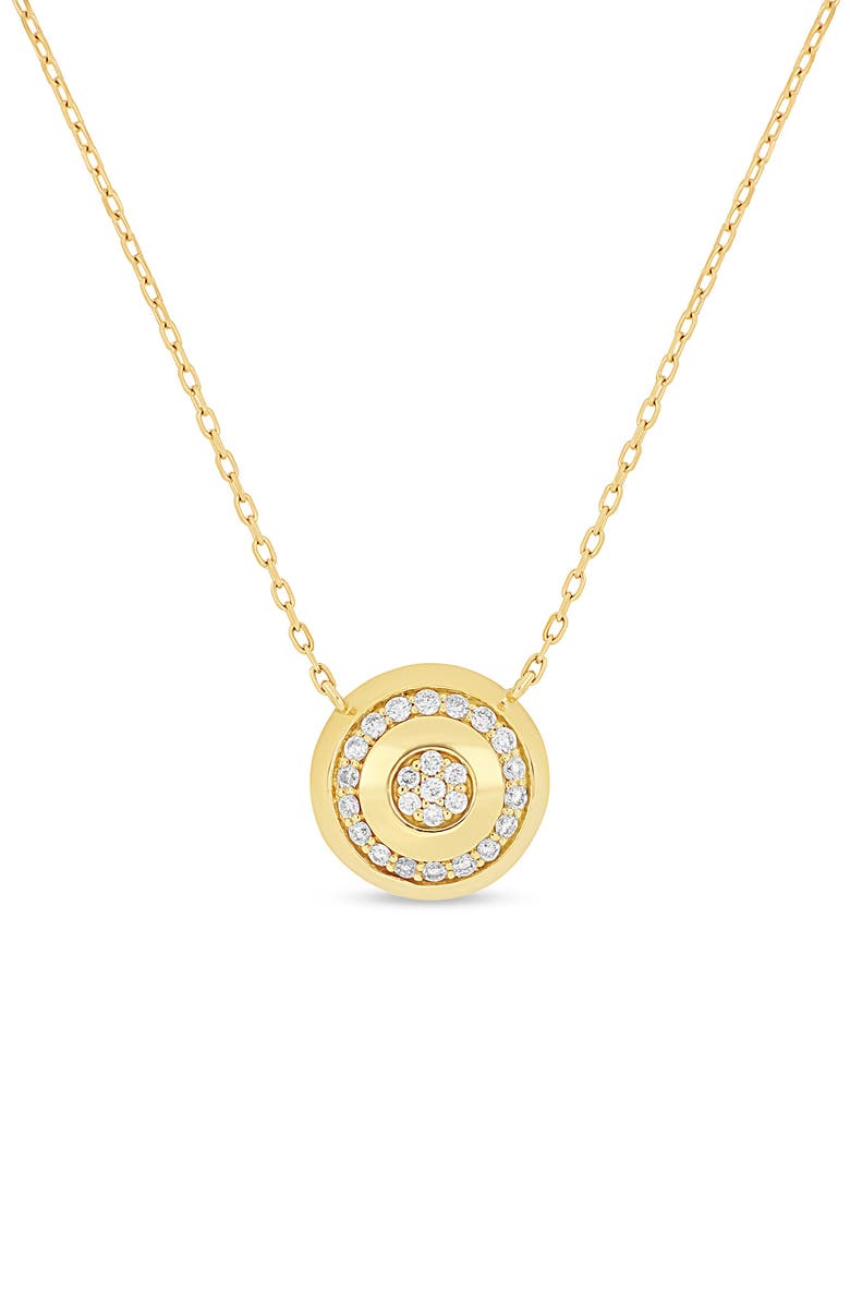 Bony Levy Icon 18K Yellow Gold Diamond Medallion Pendant Necklace, Main, color, 
