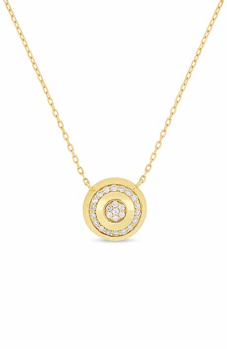 Bony Levy Icon 18K Yellow Gold Diamond Medallion Pendant Necklace