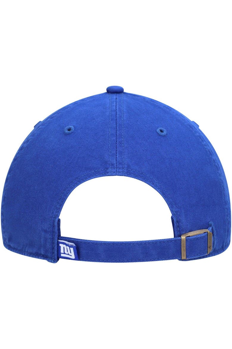 Men's '47 Royal New York Giants Clean Up Script Adjustable Hat, Alternate, color, Royal