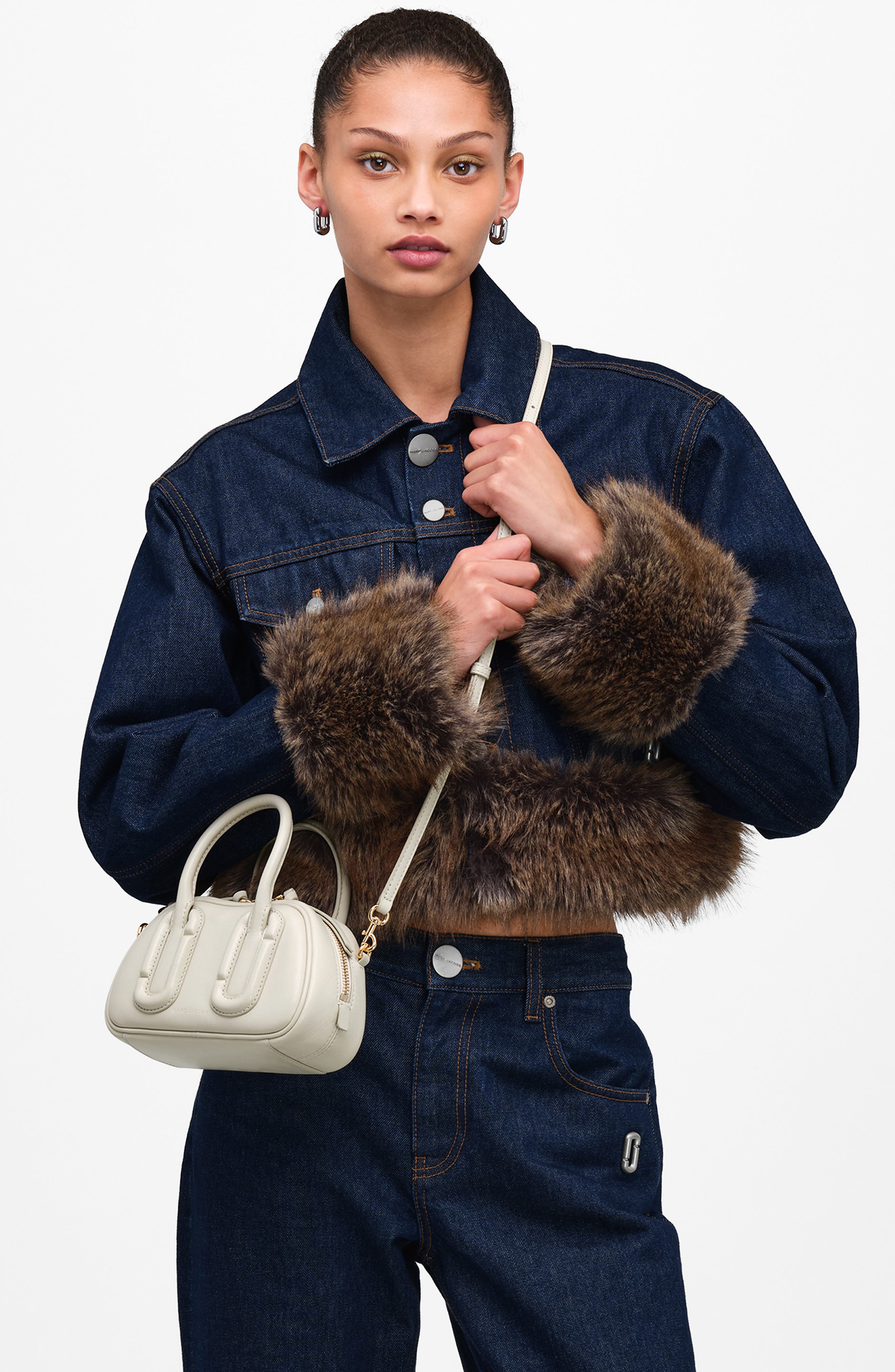 Babe Mini Top Handle Bag, Alternate, color, CLOUD WHITE