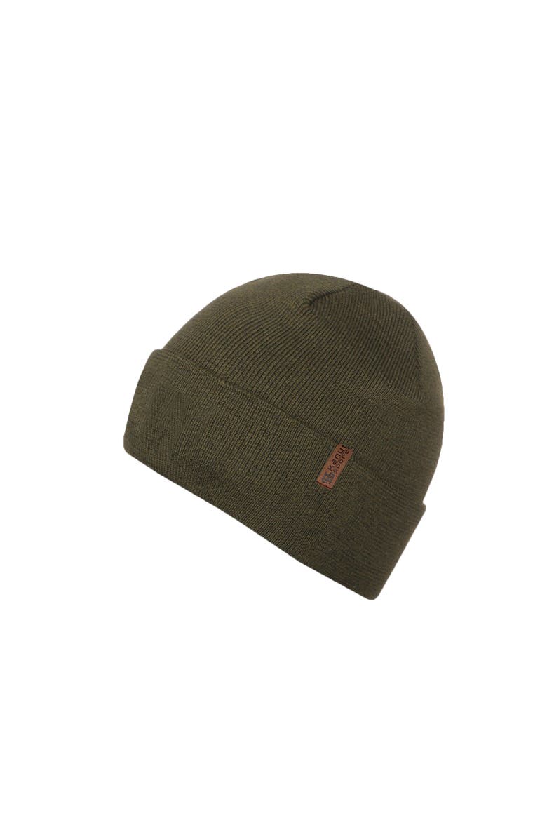 Kanut Sports Snowmass Men's Double Layer Beanie, Main, color, Olive