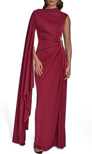 Donna Karan New York Ruched Drape Gown