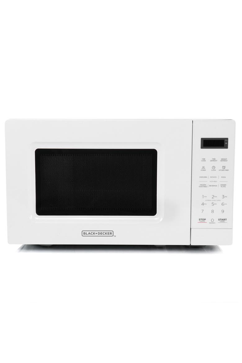 0.7 Cu Ft LED Digital Microwave Oven, Alternate, color, White