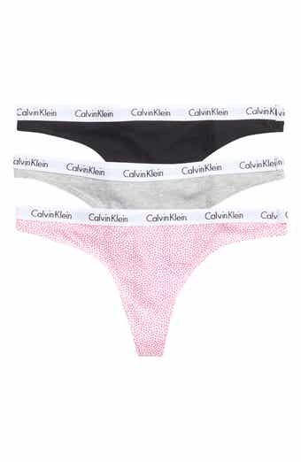Calvin Klein Logo Assorted Thongs - Pack of 3