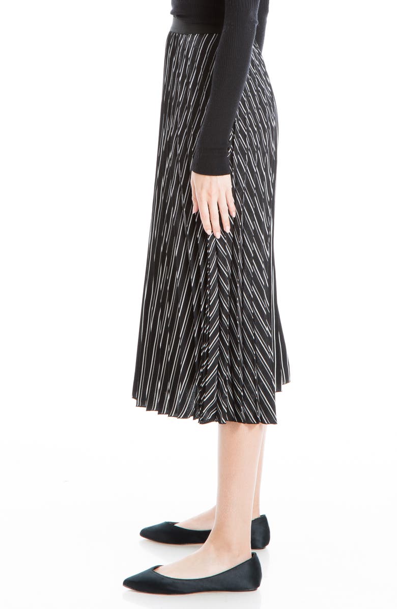 MAX STUDIO Pleated Midi Skirt, Alternate, color,