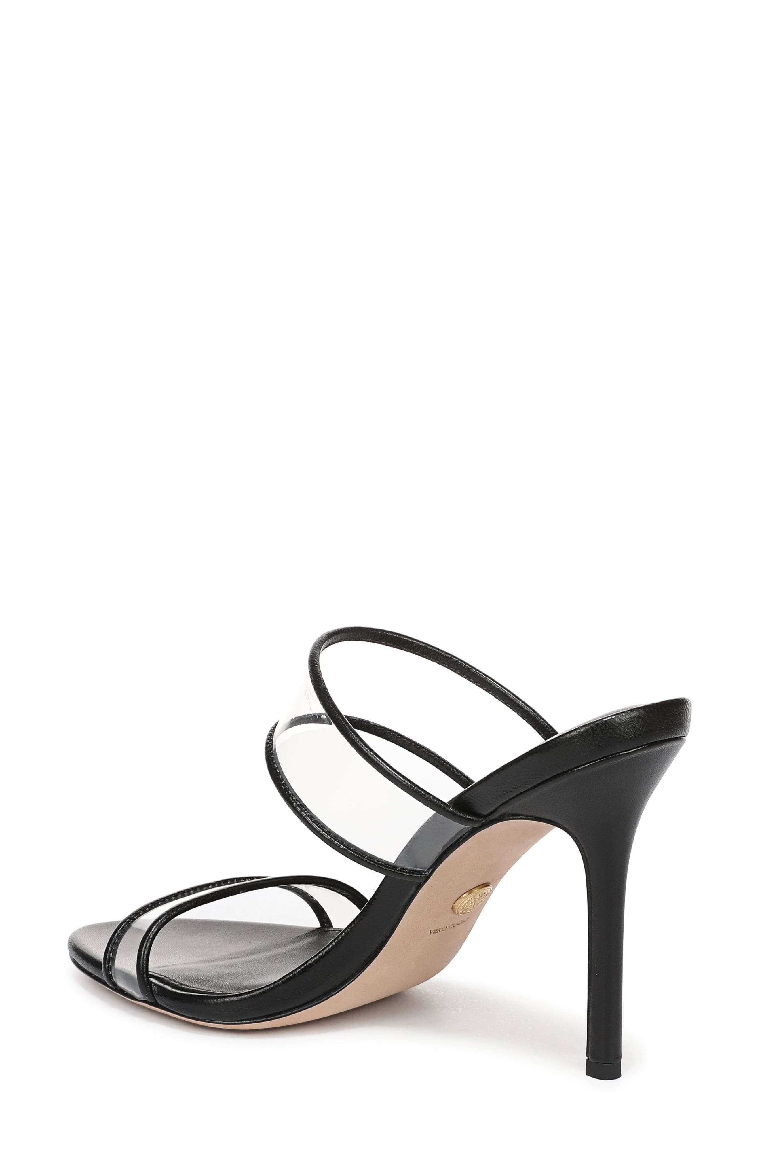 Veronica Beard Asha Sandal, Alternate, color, Clear/ Black