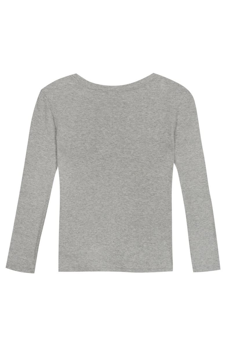 Outerstuff Preschool Heather Gray Pittsburgh Steelers Long Sleeve T-Shirt and Pants Sleep Set, Alternate, color, 