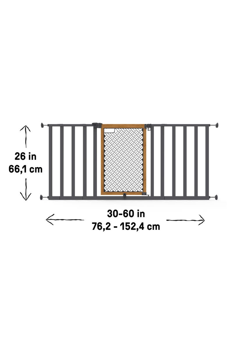 INGENUITY Thruway 60XW Series Extra Wide Safety Pet and Baby Gate, Alternate, color, Slate