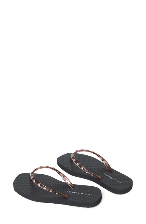 Loeffler Randall Taryn Jelly Flip Flop In Black
