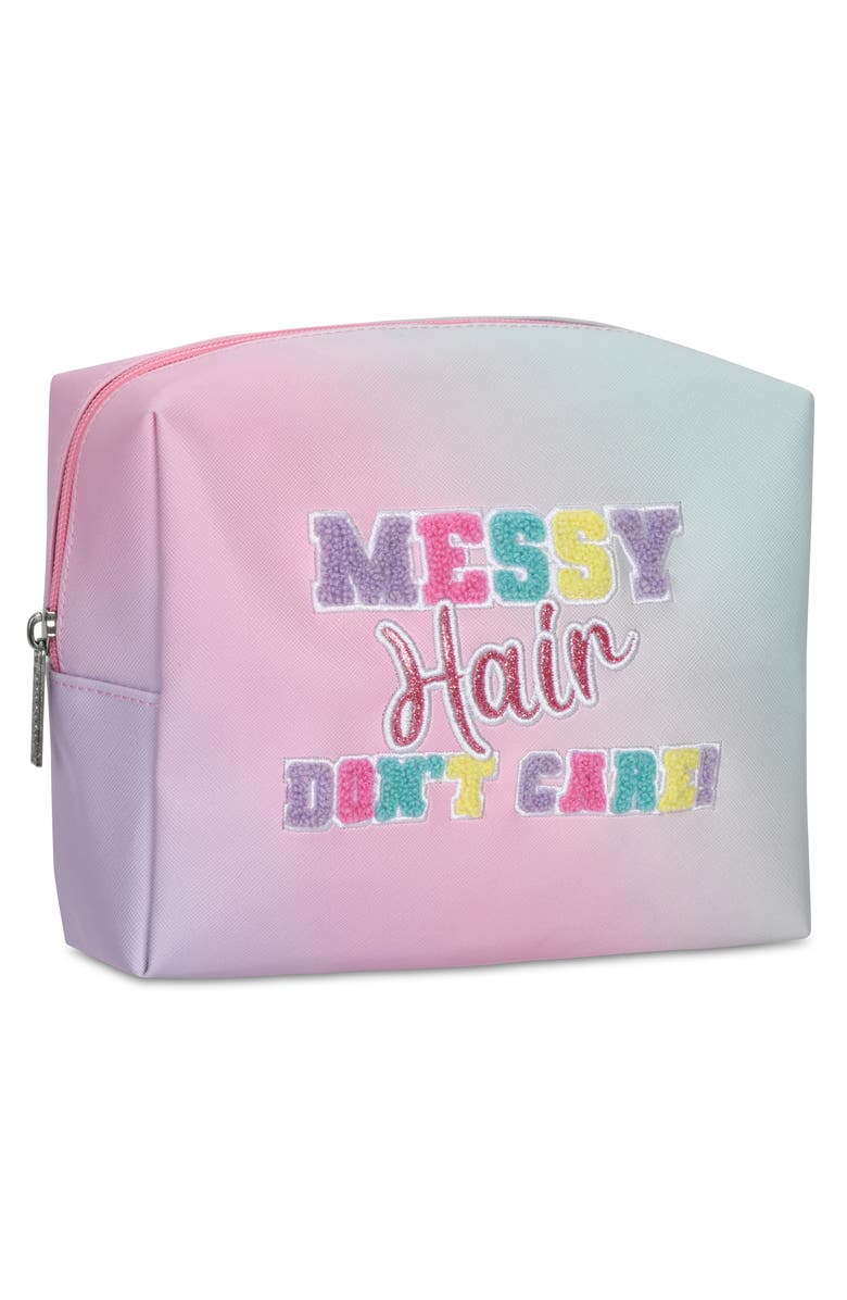 Iscream Kids' Sleepover Assorted 5-Pack Scrunchies & Cosmetic Bag Set, Alternate, color, Pink Multi