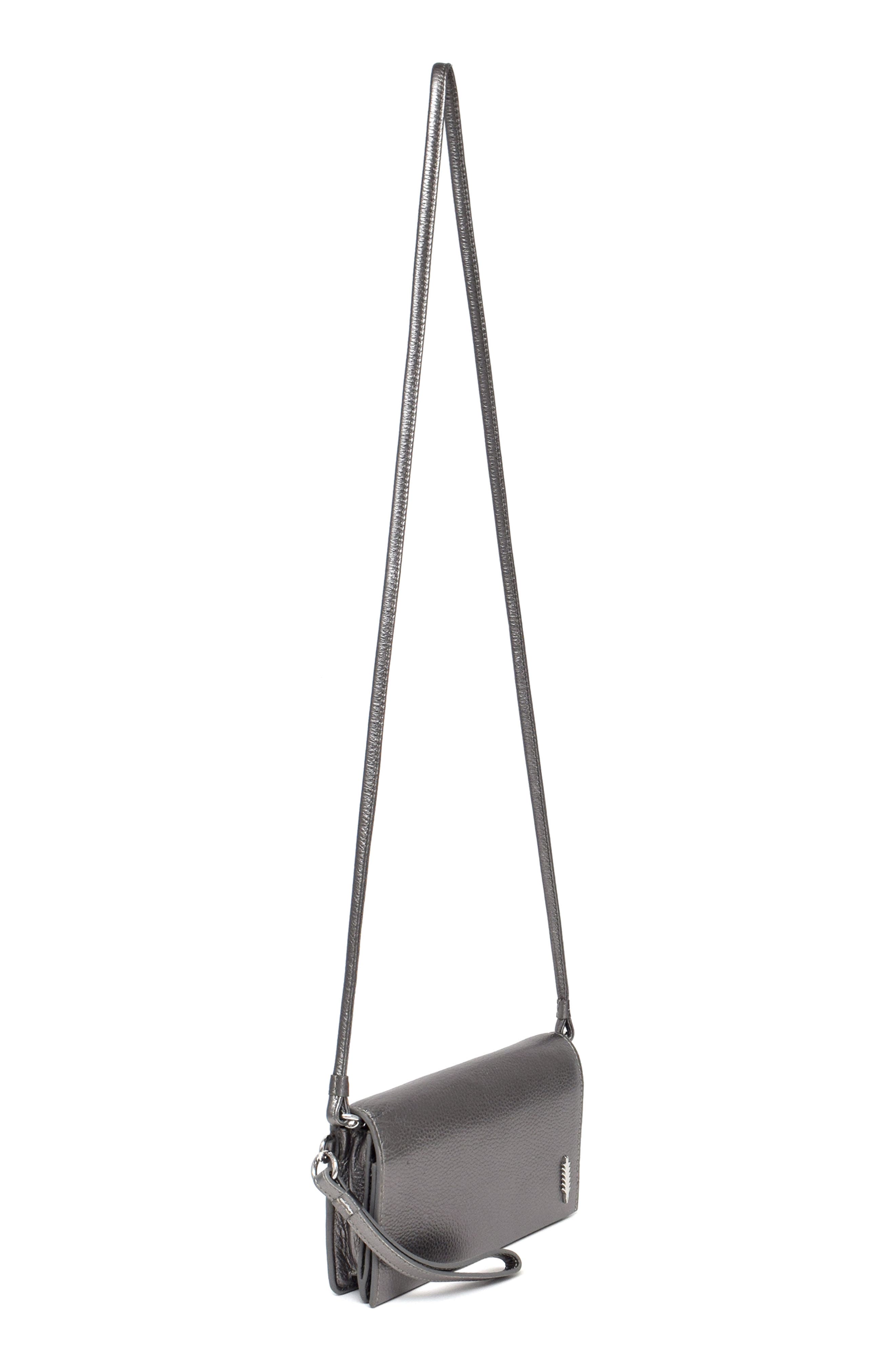Thacker Aris Soft Pebble Crossbody Bag, Alternate, color, Pewter