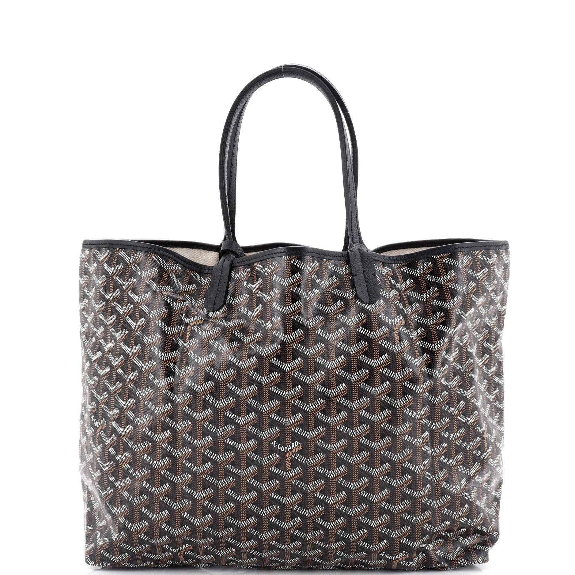 Pre-Owned Goyard Saint Louis Tote Coated Canvas PM, Main, color, 