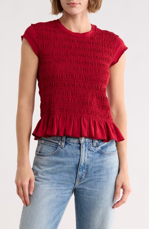 Smocked T-Shirt