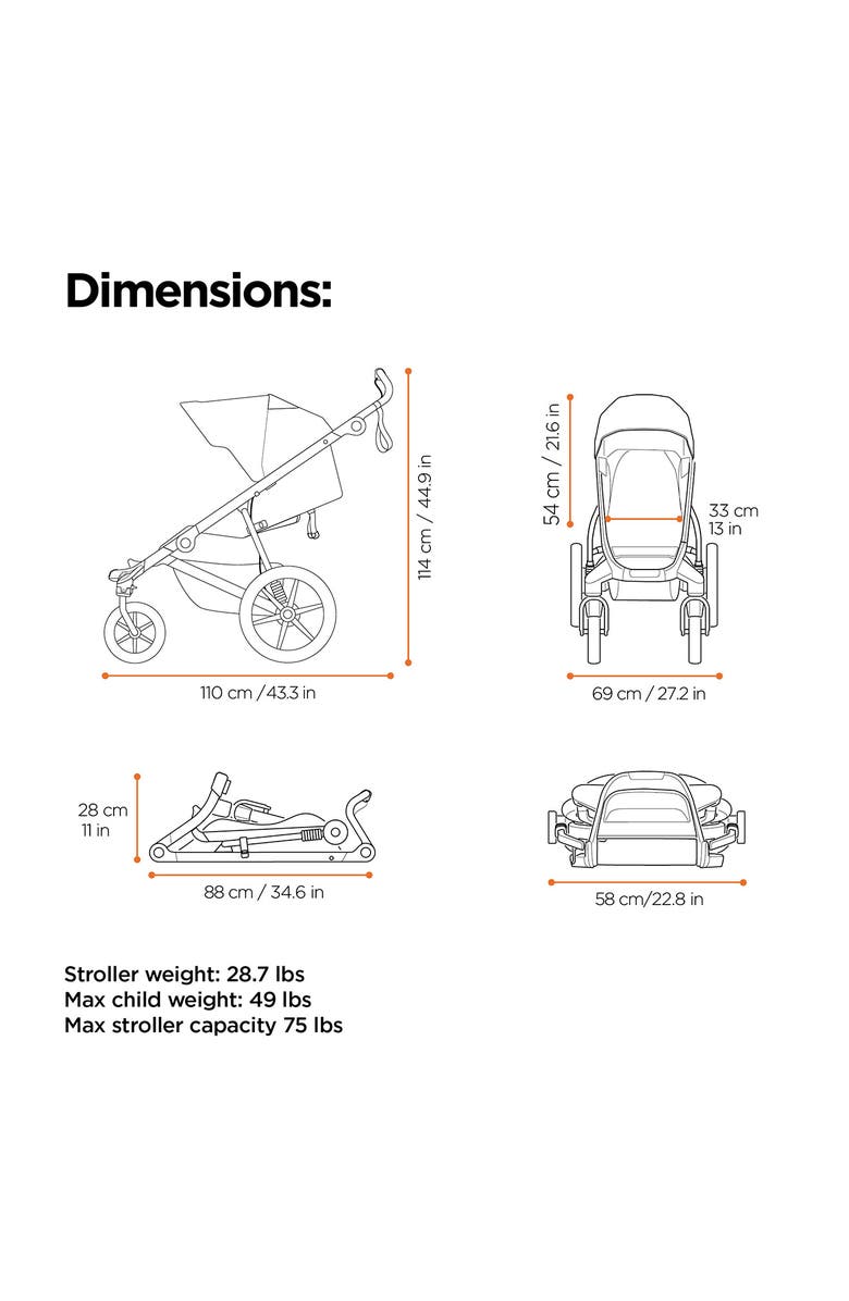 Thule Urban Glide 4-Wheel All-Terrain Stroller Bundle, Alternate, color,