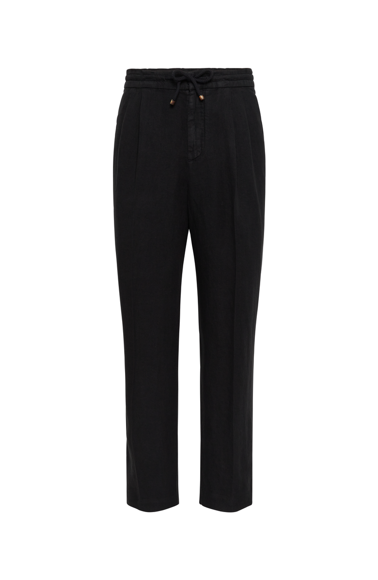 Brunello Cucinelli Leisure fit trousers with drawstring, Main, color,
