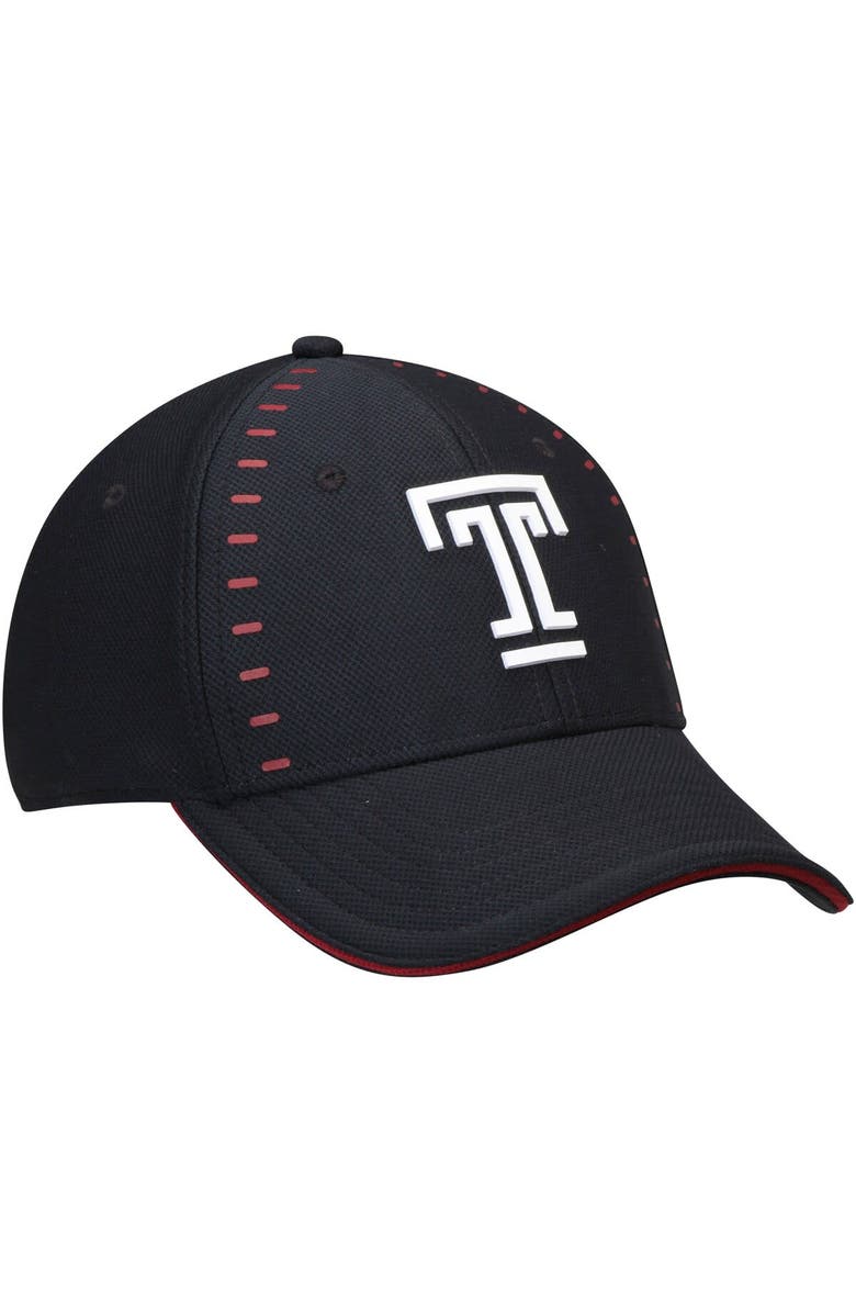 Under Armour Men's Under Armour Black Temple Owls Sideline Blitzing Accent Flex Hat, Alternate, color, 