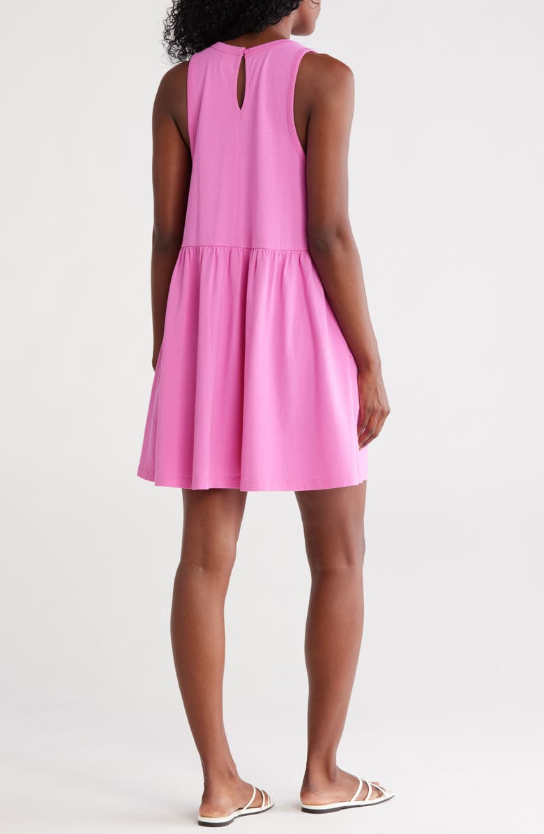 Melrose and Market V-Neck Tank Dress, Alternate, color, Pink Surprise