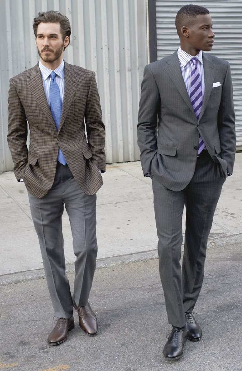 Joseph Abboud 'Signature Silver' Check Sportcoat, Alternate, color, 