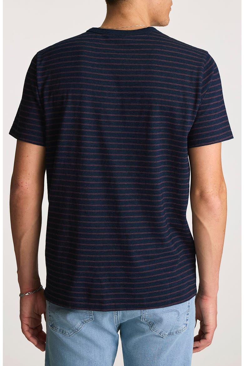 Regular Fit Stripe Cotton T-Shirt, Alternate, color, INDIGO STRIPE