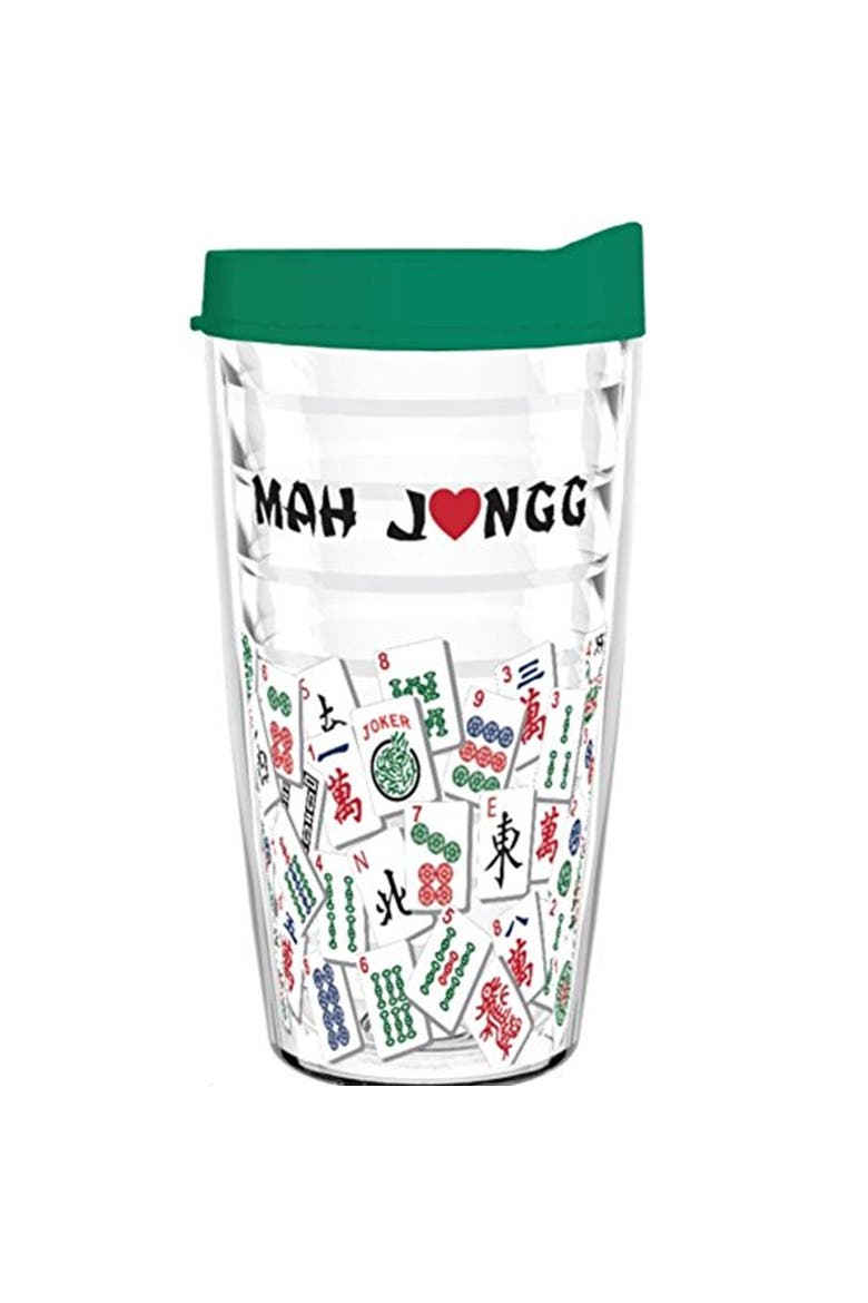Mah Jongg Tumbler 16 oz Drinkware Set, Alternate, color, Multicolor