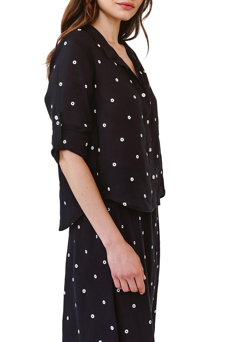 Dot Button-Up Camp Shirt, Alternate, color, CABANA DOT