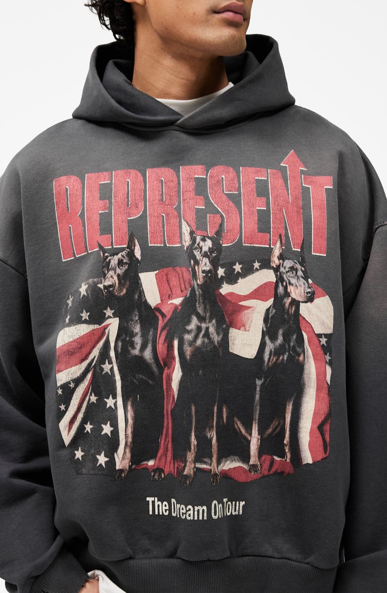 Represent Dream On Tour Graphic Sweatshirt, Alternate, color, Nero