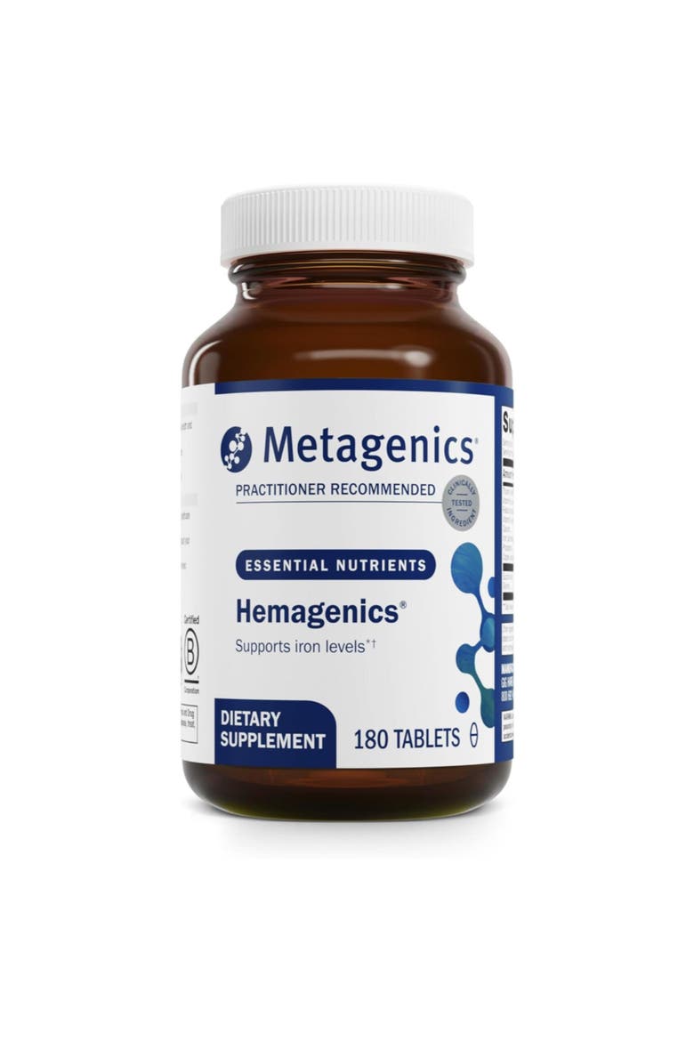 Hemagenics Iron Supplement with B12 B6 and Folate 180 Tablets, Main, color, None