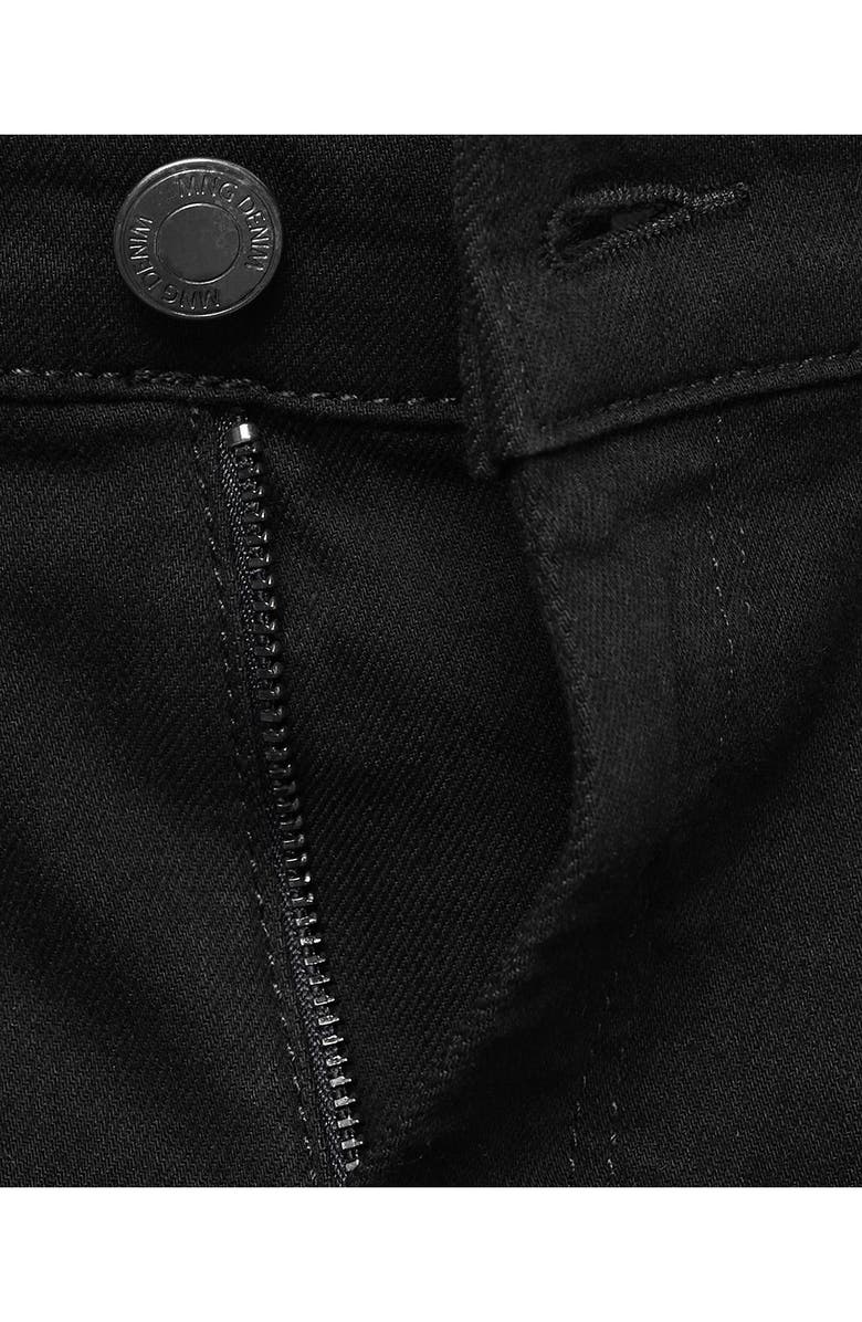 MANGO Patrick Slim Fit Ultra Soft Touch Stretch Denim Jeans, Alternate, color, Black Denim