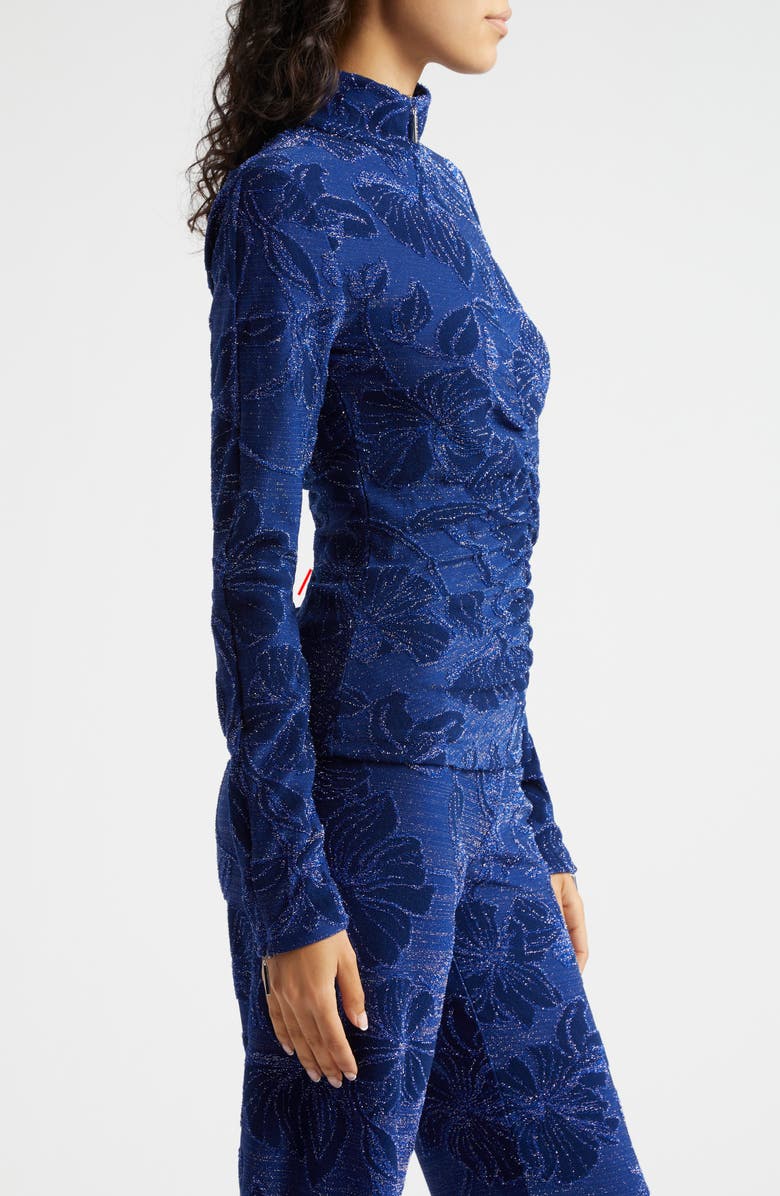 Stine Goya Metallic Floral Jacquard Top, Alternate, color, 