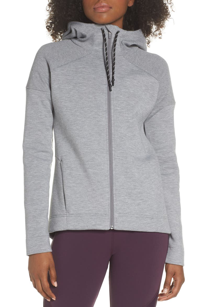 Cross Train Hoodie Jacket, Alternate, color, SILVER GREY MARL