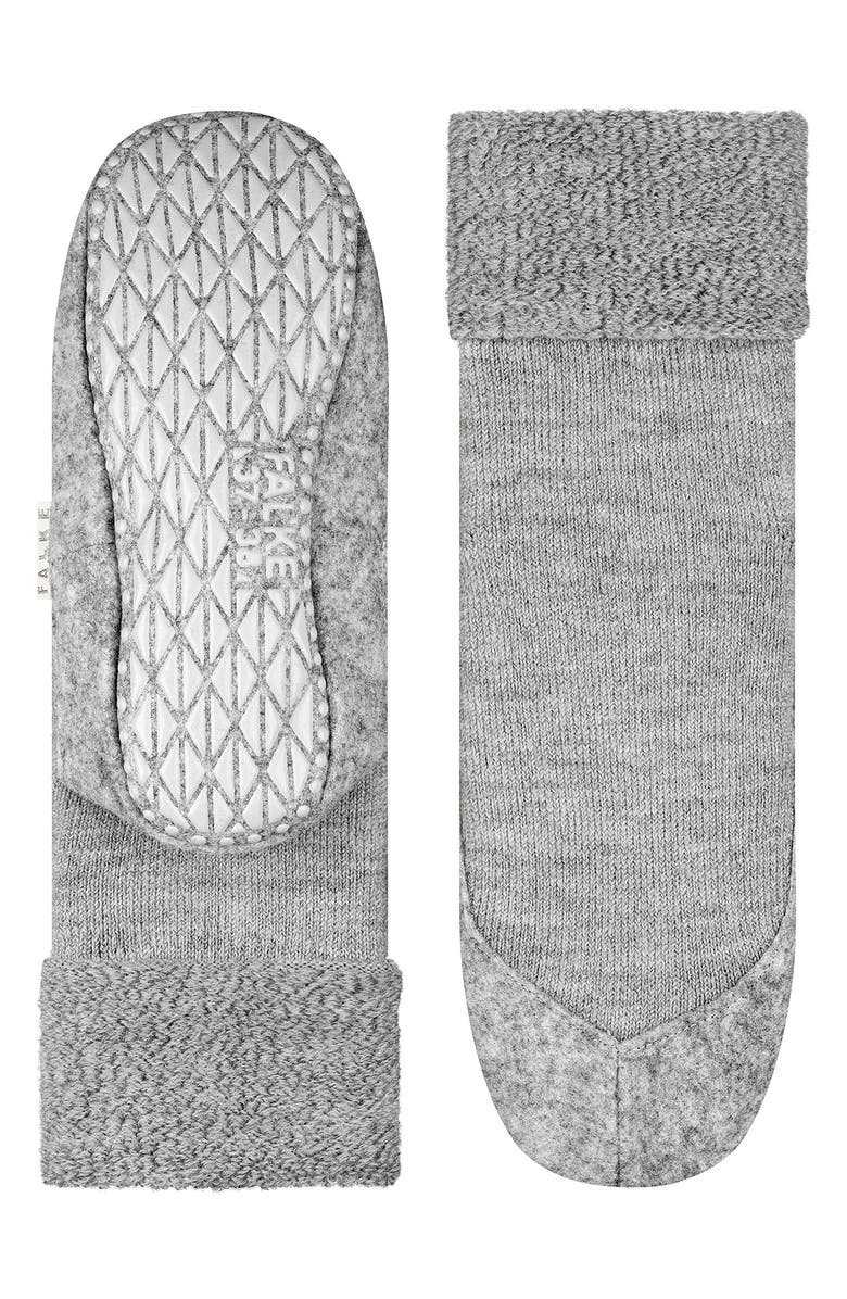 Falke Cosy Stretch Wool Slipper Socks, Alternate, color, Light Grey Mel