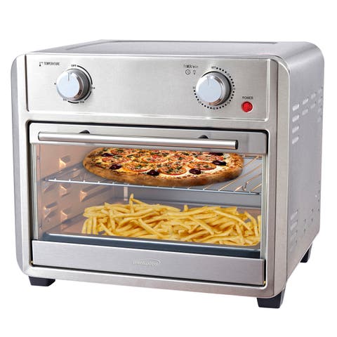 1700W 24 Quart Convection Air Fryer Toaster Oven Silver