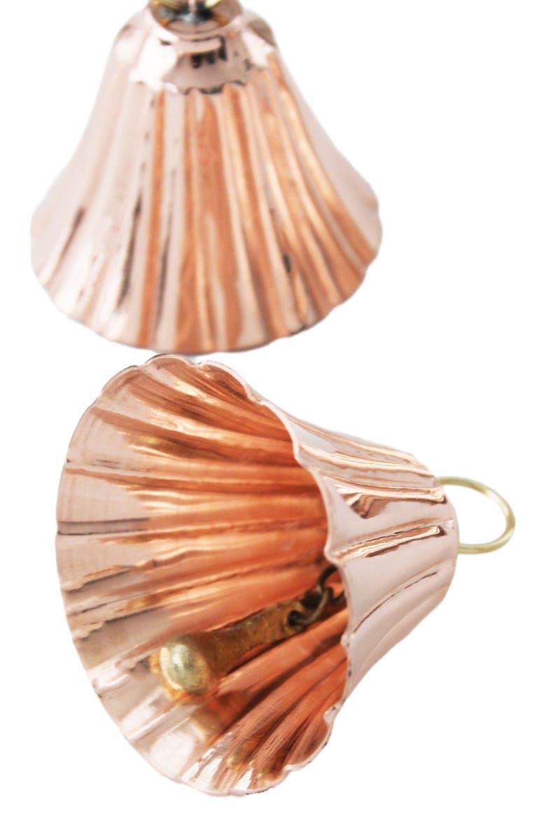 Coppermill Kitchen CMK Copper Bell Ornaments, Alternate, color, Copper
