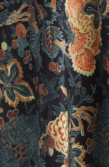 Ines Puff Sleeve Silk Maxi Dress