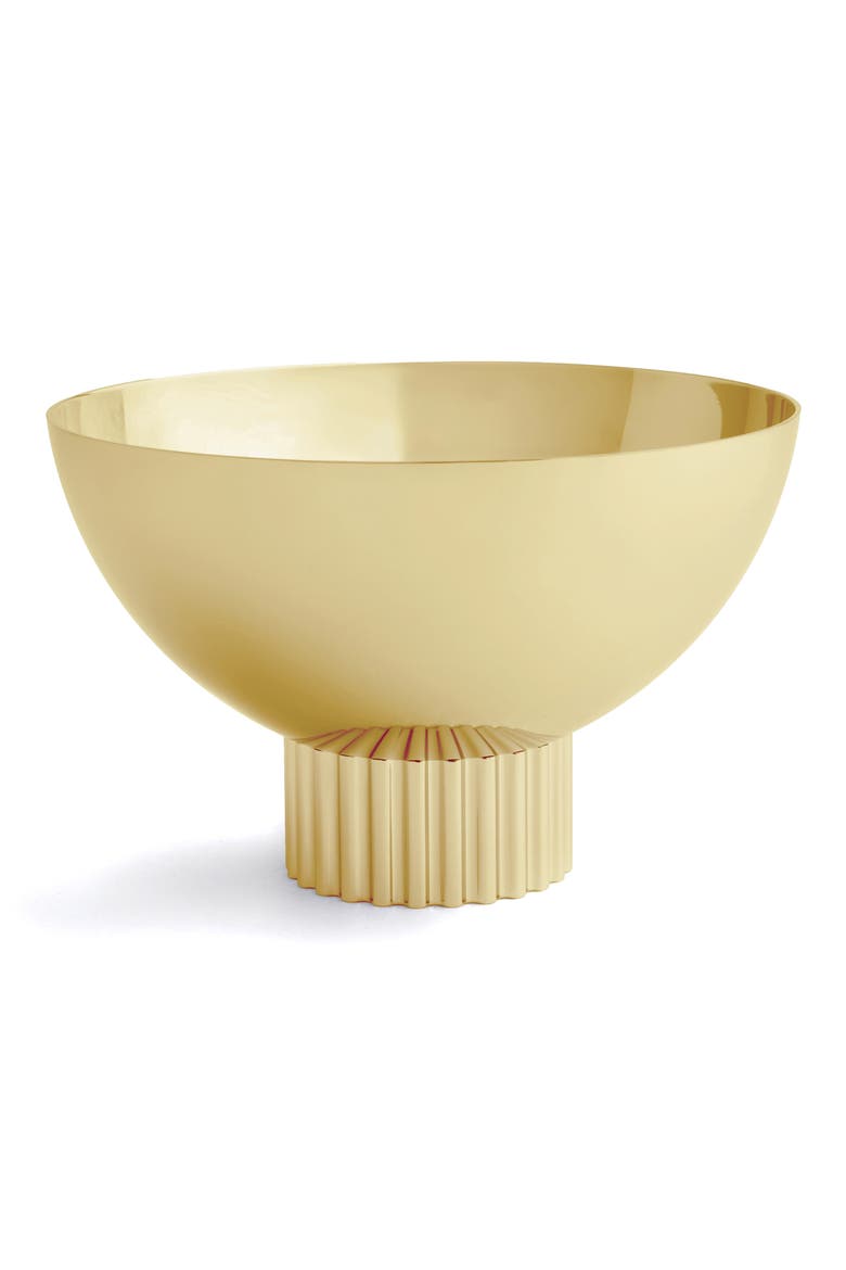 Striations Nut Bowl, Main, color, GOLD