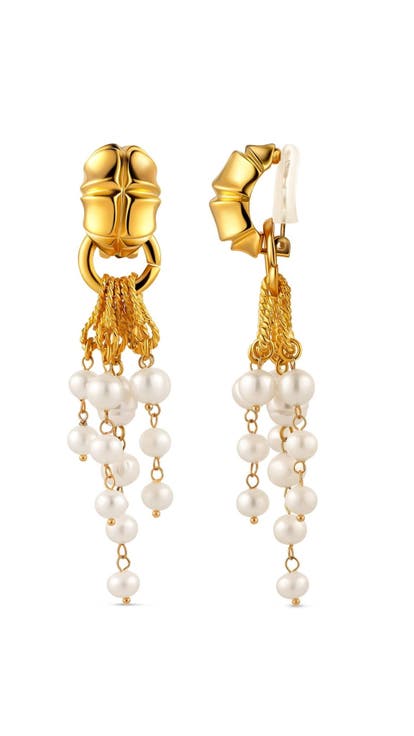 Dynasty Earring with Pearl