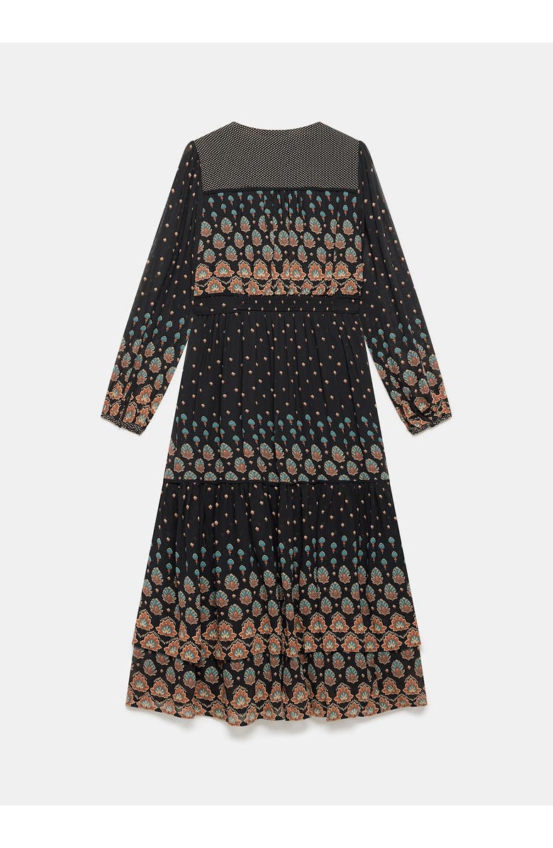 MINT VELVET Boho Print Maxi Dress, Alternate, color, Black