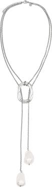 Petit Moments Solar Faux Pearl Y-Necklace
