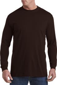 Harbor Bay by DXL Moisture-Wicking Long-Sleeve Shirt