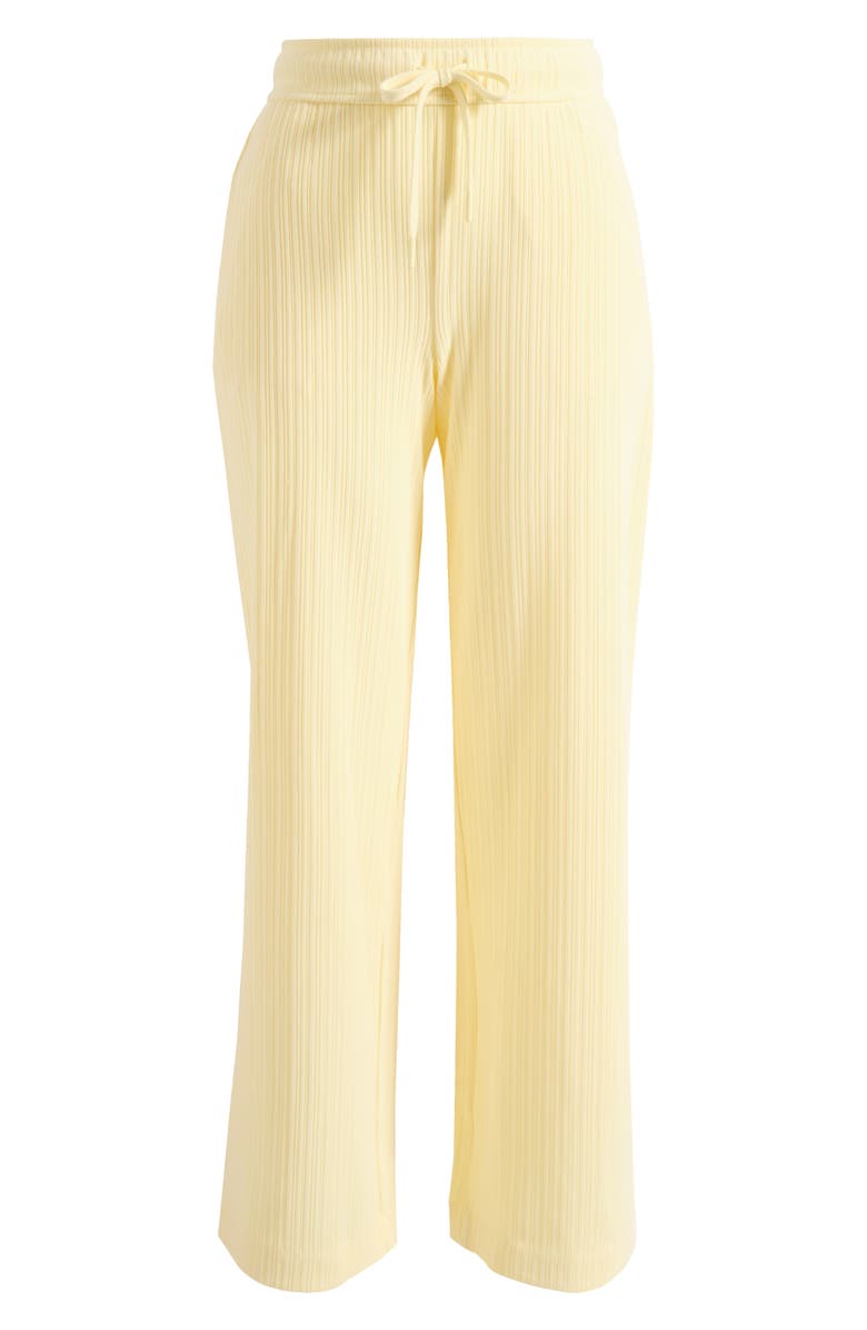 Beyond Yoga Breathe Easy Ribbed Drawstring Waist Pants, Alternate, color, Yellow Swirl