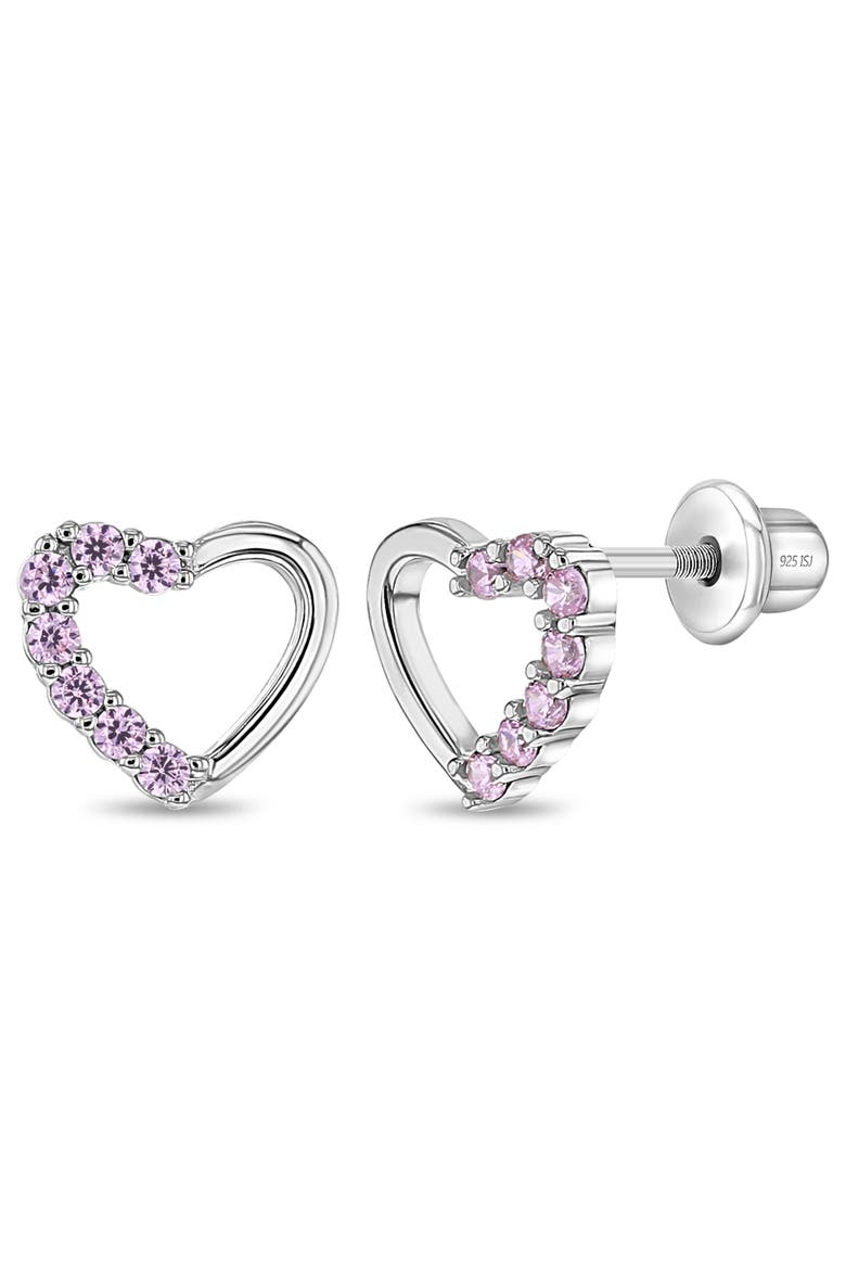 Two in One Heart Earrings, Main, color, Pink